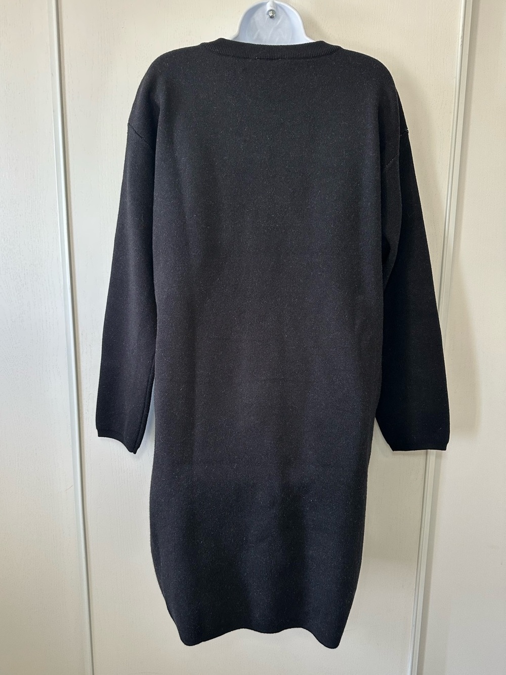 ModCloth Women’s Black The Love Remains Long Sleeve Sweater Dress- Size XL - Picture 8 of 10